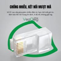 Hạt Mạng RJ45 CAT6e UTP Xuyên Thấu 8P8C - V-E011